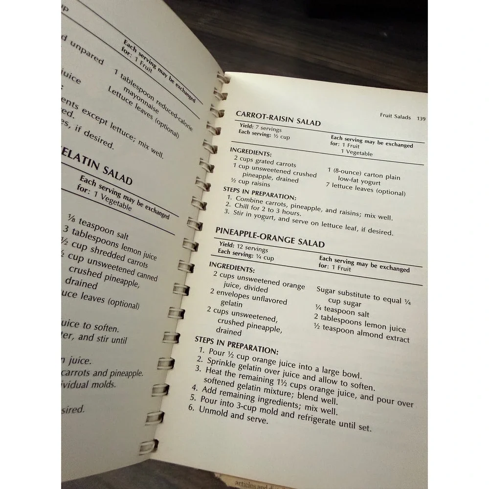 Cookbook for Diabetics and Their Families 1984 Oxmoor House Vintage Spiral Bound